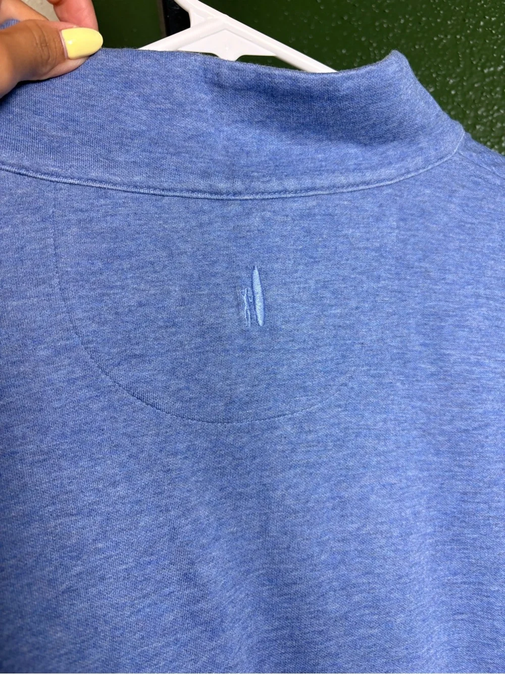 johnnie-O Men's Heather Sky Blue Quarter-Zip Pullover